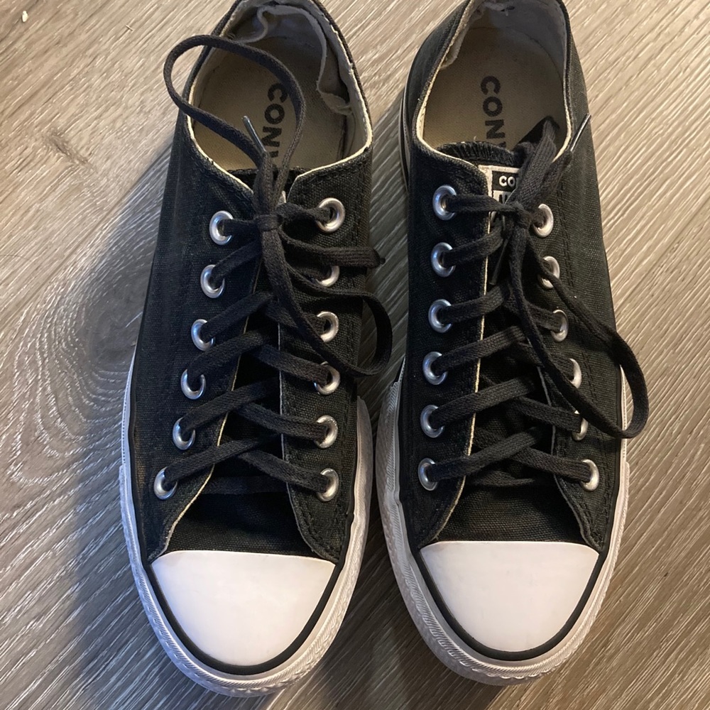 Black Converse Platforms